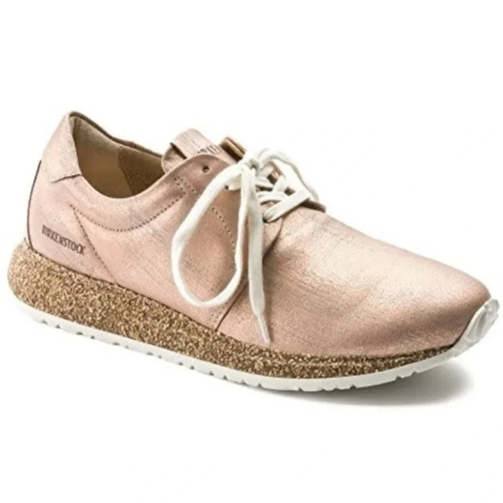 NEW BIRKENSTOCK 1010976 WRIGLEY DUSTY METALLIC ROSE‎ LEATHER WOMEN SZ 36 US 5